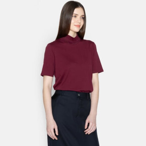 Grana Supima High Neck Tee - Picture 5 of 6